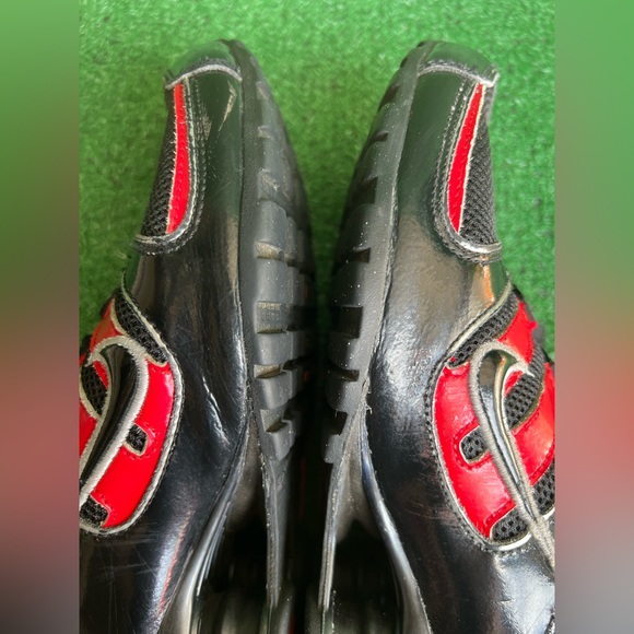 Nike Shox NZ Red Black Patent 318448-002 GS 7Y / Womens Sz 8.5 Pre-Owned - Picture 8 of 16